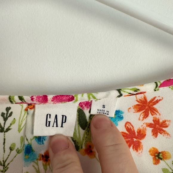 Gap Floral Long Sleeve Blouse Size Small - Picture 5 of 6